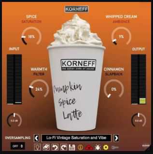 Korneff Audio Pumpkin Spice Latte v1.0.2 低保真复古饱和器