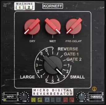Korneff Audio Micro Digital Reverberator v1.0.6 混响延迟效果器插件