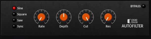 Dead Duck Software AutoFilter v1.5.9 LFO调制器的谐振四极低通滤波器