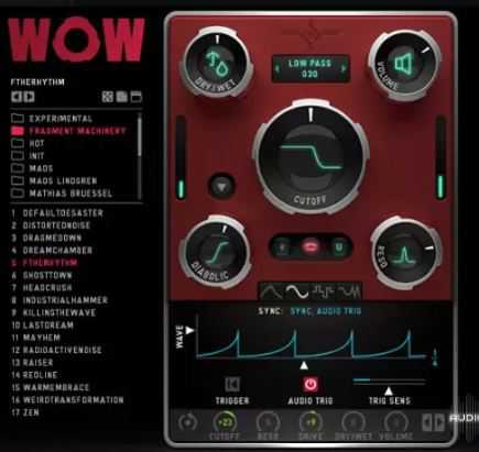 Sugar Bytes WOW2 v2.5.5 滤波器