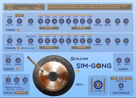 Quilcom GONGVERB 锣\铜锣效果器