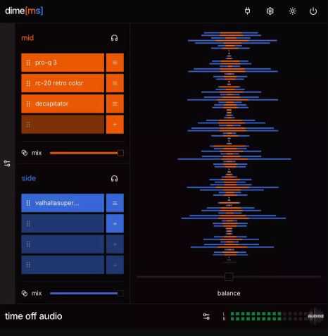 Time off audio dime [ms] v1.2.1