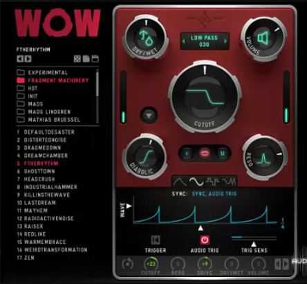 Sugar Bytes WOW2 v2.2.9 过滤器