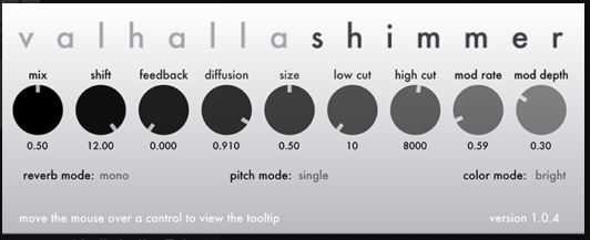 Valhalla DSP ValhallaShimmer v1.0.4 / v1.2.2 微光音调混响插件