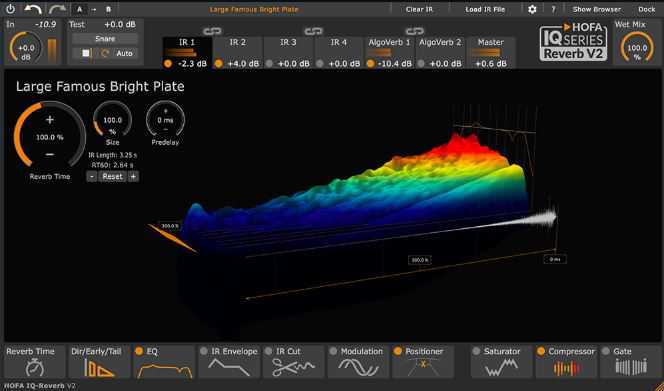 HOFA IQ Reverb v2.0.10 高品质脉冲响应混响插件