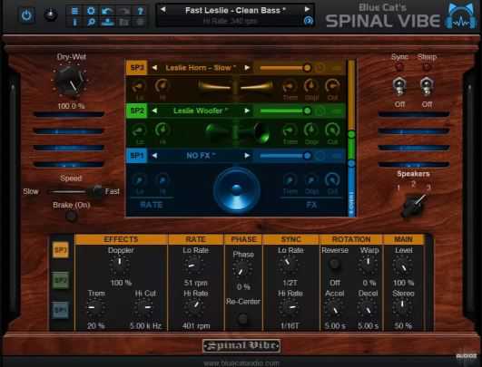 Blue Cat Audio Spinal Vibe v1.0.1 蓝猫增强旋转扬声器效果