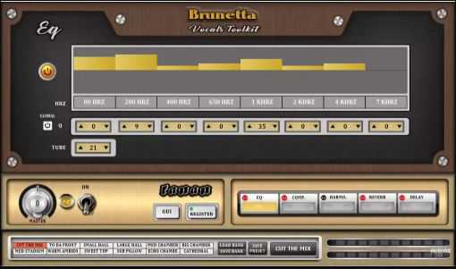 Fanan Team Brunetta EQ 压缩器 谐波 混响和延迟