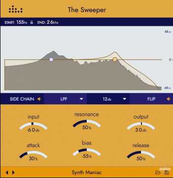 Denise Audio The Sweeper v2.0.0 动态EQ扫频器插件