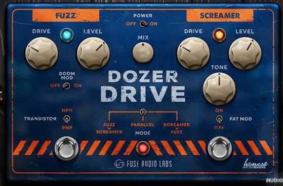 Fuse Audio Labs Dozer Drive v1.0.0 吉他效果器