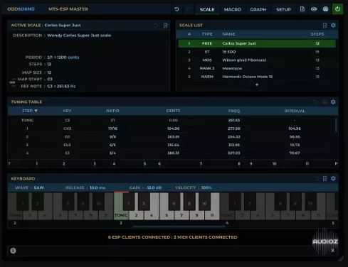 ODDSound MTS ESP Suite v1.14 调式音阶调整软件