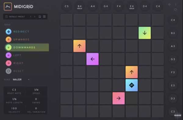 ADSR Sounds MIDIGRiD v1.0.0 生成式 MIDI 音序器