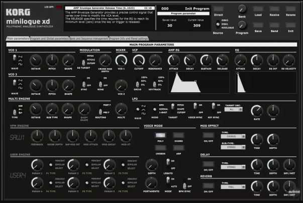 Sunny Synths Korg Minilogue XD Editor v2.4 音序器编辑器