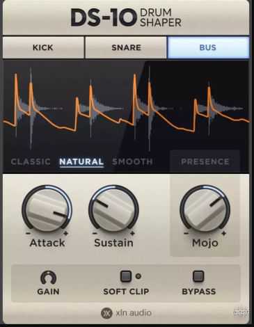 XLN Audio DS 10 Drum Shaper v1.3.3 创意鼓声瞬态整形神器