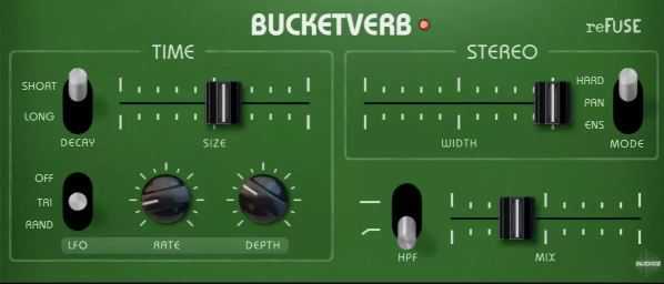 reFuse Software Bucketverb v1.2.0 混响插件
