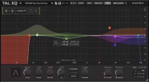 Togu Audio Line TAL-EQ v1.1.6 Mac [MORiA] 图形均衡器插件