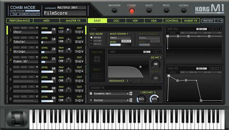 KORG M1 硬件模拟合成器 ( 58MB )
