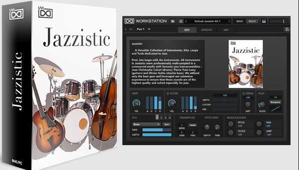 UVI Jazzistic 爵士乐合成器 ( 2.4GB )