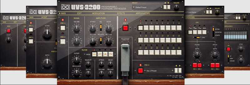 UVI UVS 3200 经典和现代合成器 ( 1.8GB )