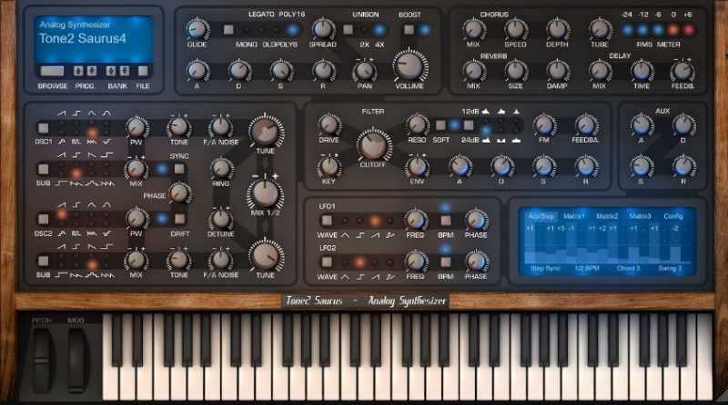 Tone2 Saurus4 硬件复刻合成器 ( 46MB )