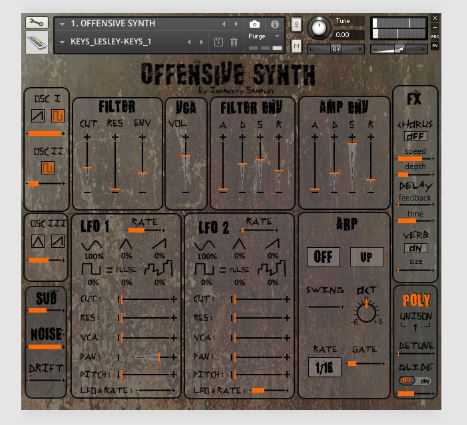 Insanity Samples Offensive Synth 野兽合成器 （ 1.4GB ）