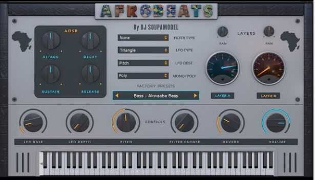 StudioLinked Afrobeats 非洲舞曲合成器 ( 1.9GB )
