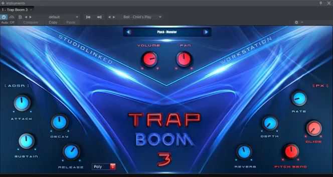 Studiolinked Trap Boom 舞曲合成器 ( 1.6GB )