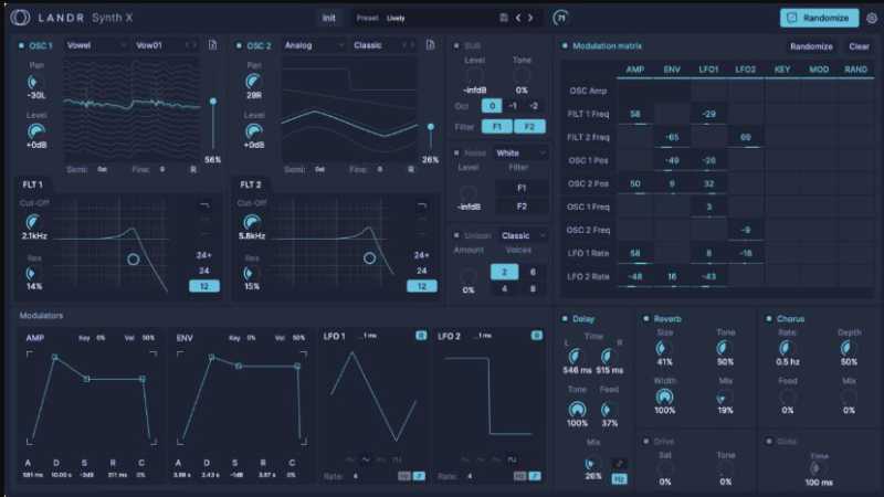 LANDR Synth X 尖端波表合成器 ( 124.7MB )