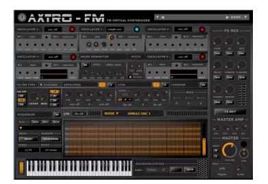 Psytrance Plugins AXTRO FM v1.0 合成器 FM ( 47MB )
