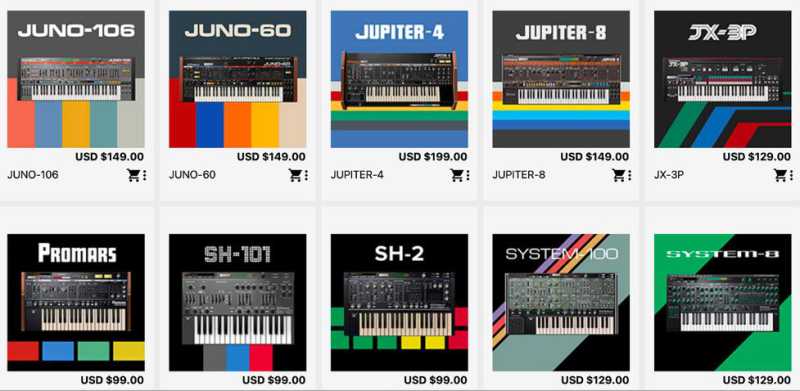Roland Roland Cloud 罗兰合成器全集 ( 5.2GB )