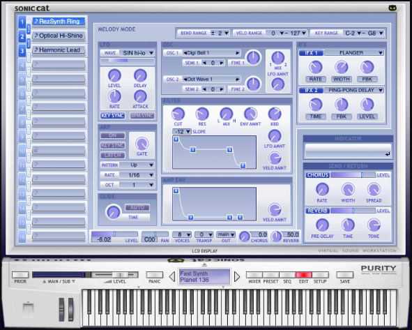 SonicCat Purity v1.4.3 经典合成器 ( 76MB )