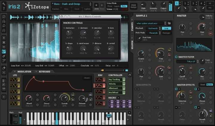 iZotope IRIS 2 v2.02 采样合成虚拟乐器 ( 11GB )