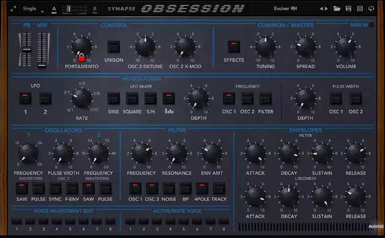 Synapse Audio Obsession v1.2.1 模拟合成器（ 299MB ）