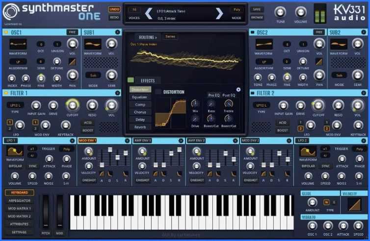 KV331 Audio SynthMaster One v1.3 电子合成器 ( 229MB )