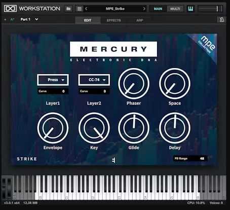 Expressive E Mercury MPE for Falcon 电音合成器