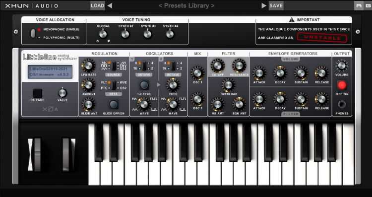 Xhun Audio LittleOne v3.2.1 硬件模拟合成器