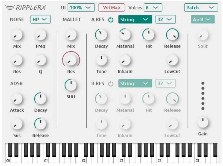Tilr RipplerX v1.4.3 物理建模合成器