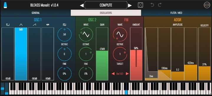 BLEASS Monolit v1.4.0 单声道合成器