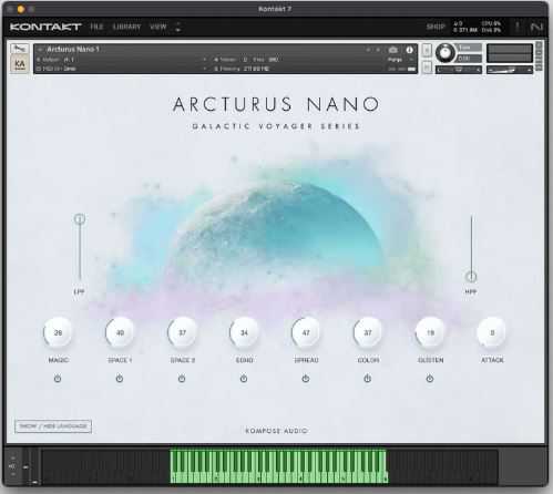 Kompose Audio Arcturus Nano KONTAKT 空灵竖琴氛围音源