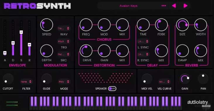 Audiolatry RetroSynth v1.0.0 经典音色合成器