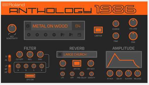 Roland Cloud Anthology 1986 v.3.1 罗兰罗兰硬件采样合成器