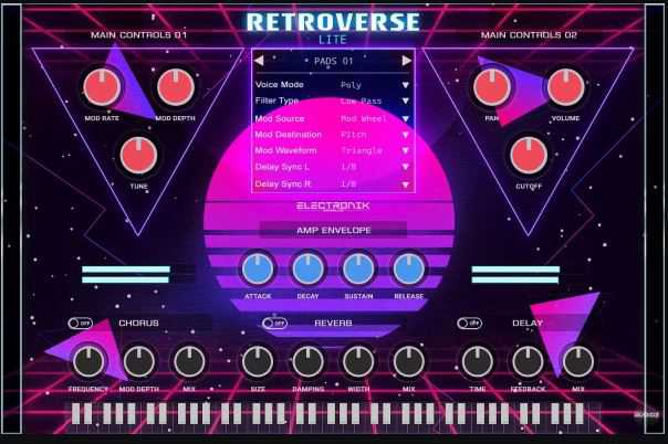Electronik Sound Lab RetroVerse Lite v1.0.0 复古合成波合成器