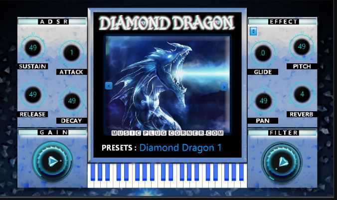 Music Plug Corner Diamond Dragon VST V5.0 音效合成器