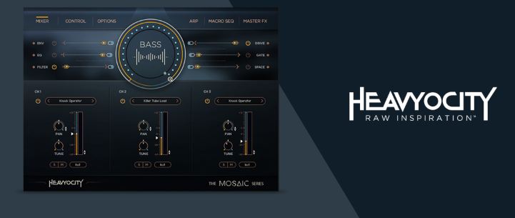 Heavyocity Mosaic Bass Kontakt 低音咆哮合成器
