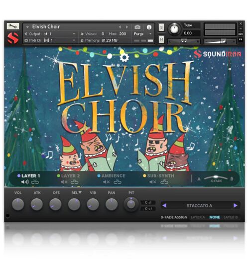 Soundiron Elvish Choir v2.0 精灵圣诞乐句合唱团 （ 481MB ）