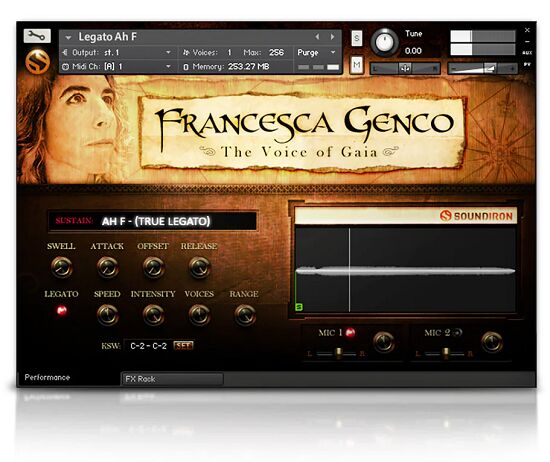 Soundiron Voice of Gaia Francesca 女中音独唱 （ 6.7GB ）