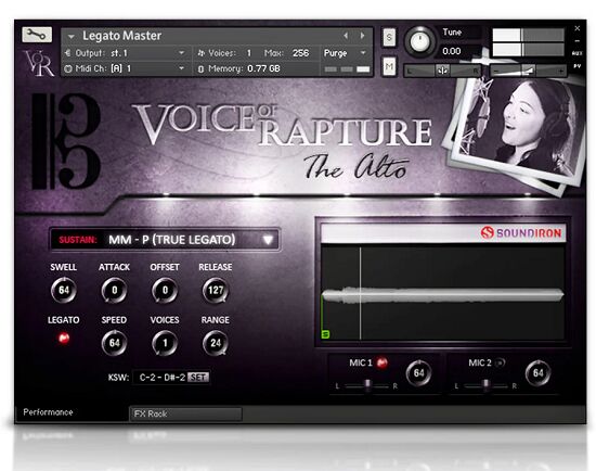 Soundiron Voice of Rapture The Alto 歌剧独唱 （ 6.3GB ）