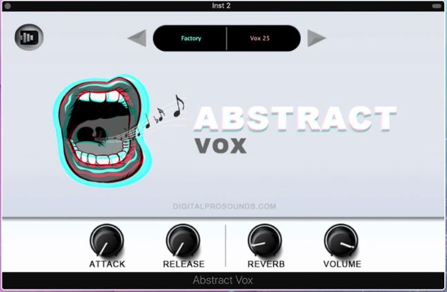 Digital Pro Sounds Abstract Vox (Vocal Sampler) v1.0 人声合成器