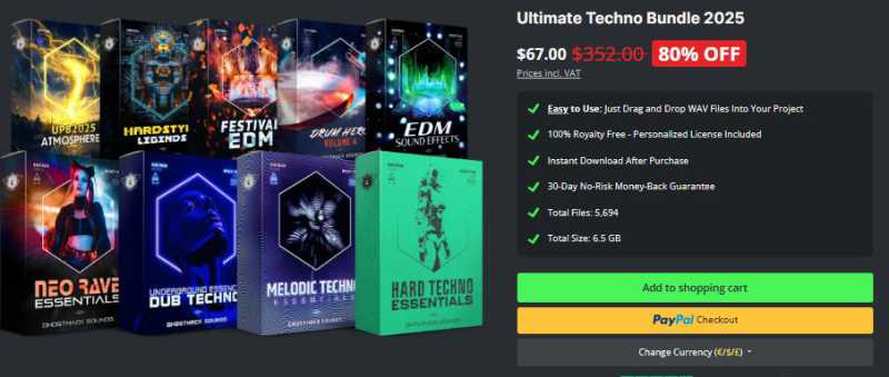 Ghosthack Ultimate Techno Bundle 2025 舞曲素材采样包  血清预制