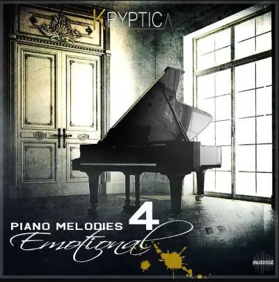 Kryptic Samples Kryptic Piano Melodies Emotional 4 WAV MiDi 钢琴MIDI包\采样包