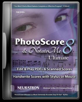 PhotoScore and NotateMe Ultimate 2018.7.v8.8.6 乐谱扫描播放编辑